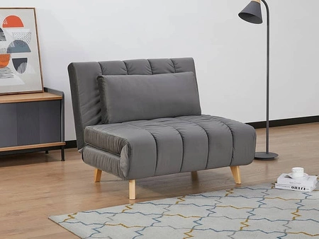 Liegesessel Billy grau Schlichtes und modernes Design, das sich in jede Einrichtung einfügt Beine aus Buche