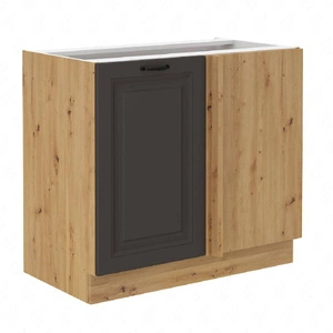 Ecke-Küchenschrank Style 105 ND 1F BB rechter Schrank schrankfest gegen Dampf hohe Temperaturen und verschüttete Flüssigkeiten