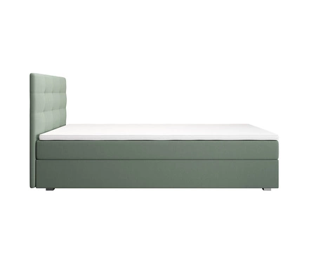 Boxspringbett Flint 100x200 mint im modernen skandinavischen Stil mit gepolstertem Kopfteil Bett mit Staukasten