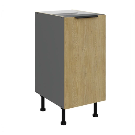 Küchenmöbel Set Corsico 260 cm elegante Küchenschränke in trendigen und natürlichen Farben Metallkantengriffe