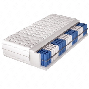 Taschenmatratze Superking Standard 200x200 cm 7 Härtezonen hypoallergen jede Feder ist in einer eigenen Stofftasche untergebracht