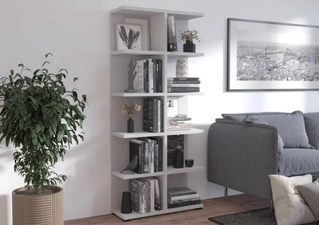 Bücherregal Even 84 cm hellgrau ideales Bücherregal für Büro, Arbeitszimmer oder Jugendzimmer