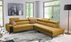 Ecksofa mit Schlaffunktion Bolmso IX Senf rechts komfortable stilvolle Ecksofa für Wohnzimmer mit Schublade Bettzeug Container