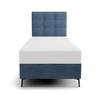 Boxspringbett Irvine 80x200 blau Stilvolles Bett mit Bettzeugablage und hohem Kopfteil besticht durch sein elegantes Design