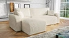 Ecksofa mit Schlaffunktion Fiesta beige universal Ecksofa für Wohnzimmer Kordstoff Bettzeug Container