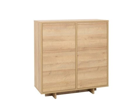 Kommode Noma 102 cm Eiche Riviera elegantes Design einfache Form von Möbeln, die in jedes Interieur passen Fronten von Kommoden mit Push-to-Open-System