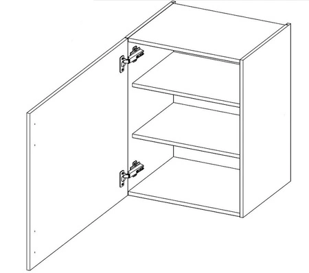 Nalo Eck-Küchenmöbel-Set 230x370 cm glänzende Fronten Schrank Stil wird das Innere jeder Küche passen