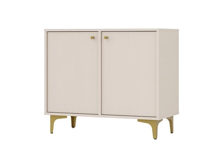 Möbel Kioto I beige stilvolles Design Wohnzimmer Möbel elegante Möbel von einem Metall goldenen Basis subtilen Griffe unterstützt