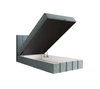 Boxspringbett Casey 90x200 türkis im modernen skandinavischen Stil mit gepolstertem Kopfteil Bett mit Staukasten