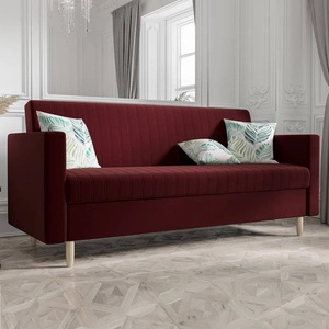 Schlafsofa Balm in Burgund sehr bequemes Schlafsofa perfekt für jeden Einrichtungsstil