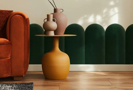 Wally gepolstertes Paneel 30x80 cm Flasche grün stilvolles Wandpaneel Zaun Veloursstoff modisches Finish für jede Einrichtung