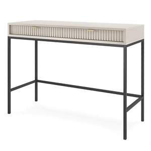 Konsolentisch Lovro beige mit Schubladen ein stilvolles und funktionelles Möbelstück für den Flur, Wohnzimmer oder Büro