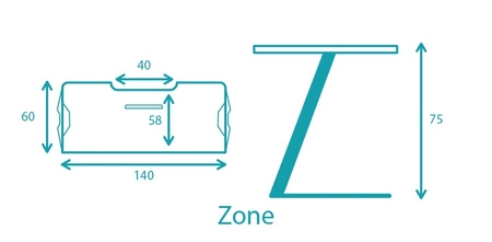 Zone Gaming Desk schwarz beeindruckendes Design stabile Metallkonstruktion angereichert mit LED-Beleuchtung kohlenstoffbeschichtete Platte