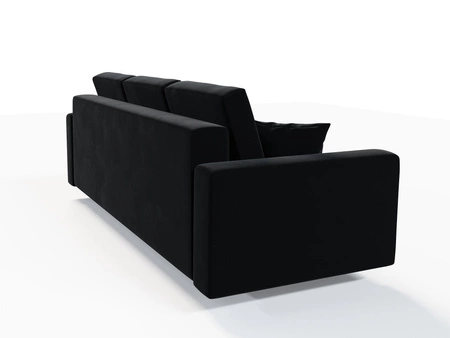 Das schwarze Sofa Kent mit Schlaffunktion im traditionellen und skandinavischen Stil passt perfekt in jede Einrichtung und verleiht ihr Finesse und Charakter