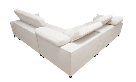 Ecksofa mit Schlaffunktion Penejos III Lachs links äußerst bequemes und praktisches Ecksofa für das Wohnzimmer zwei Container für Bettzeug