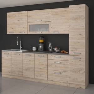 Küchenmöbel Set Borno 260 cm einzigartigen Stil der Schränke wird das Innere jeder Küche passen