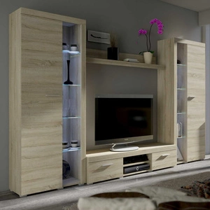 Rene XL Hängeelement hell sonoma oak ideal für Liebhaber moderner Arrangements von elegantem Charakter mit breiter Funktionalität