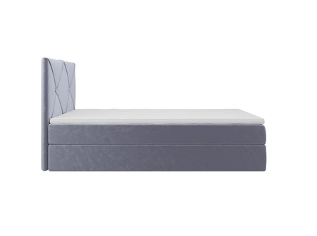Boxspringbett Arvada 100x200 hellblau im modernen skandinavischen Stil mit gepolstertem Kopfteil Bett mit Staukasten