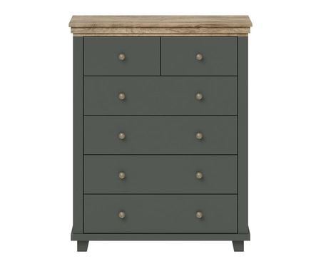 Evora Schlafzimmermöbel-Set Flaschengrün / Eiche lefkas ausdrucksstarke Farben Schlafzimmermöbel-Set im klassischen Stil