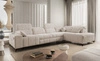 Ecksofa mit Schlaffunktion Penejos XI beige rechtsseitiges bequemes Ecksofa mit verstellbaren Kopfstützen und zwei Bettkästen