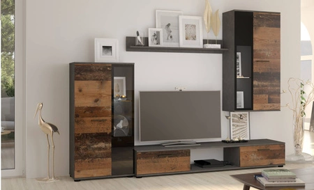 Senja Möbel Matera / altes Design modernes Design stehende und hängende Schrank Regale in Sicherheit gehärtetem Glas