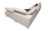 Ecksofa mit Schlaffunktion Kelly Sleek XI hellbraun rechtshändig stilvolles und bequemes Ecksofa aus strapazierfähigem Webstoff