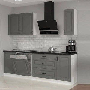 Tilos Küchenmöbel Set 230 cm Schränke sehen in skandinavischen klassischen und modernen Interieurs großartig aus