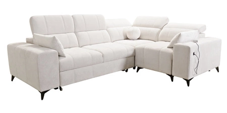 Ecksofa mit Schlaffunktion Penejos II olive richtiger Komfort für die tägliche Entspannung Ecksofa mit Bettkasten