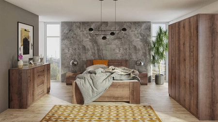 Kleiderschrank Rico 135 cm Eiche Kloster Funktionsmöbel klassische Form idealer Kleiderschrank für Schlafzimmer oder Diele