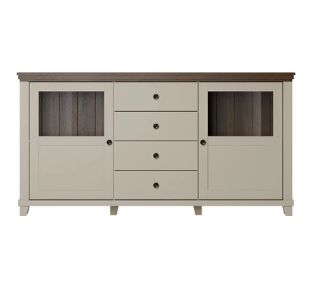 Kommode mit Schubladen Evora 181 cm beige / Eiche dunin funktionell ideal für moderne klassische und skandinavische Innenräume