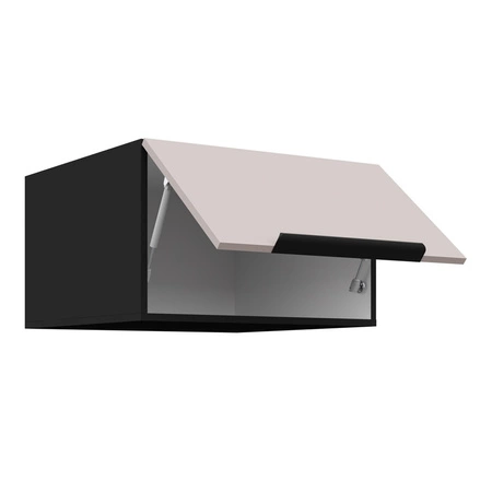 Tarraco 280 cm Küchenmöbel Set Metallkanten Griffe Schränke sehen toll aus in modernen Interieurs