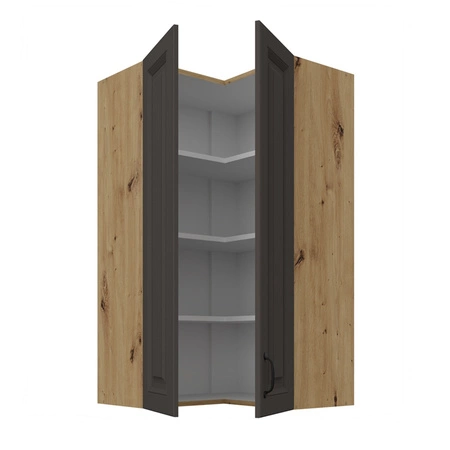 Hängender Ecke-Küchenschrank Style 60x60 GN-108 2F schrankfest gegen Dampf hohe Temperaturen und verschüttete Flüssigkeiten