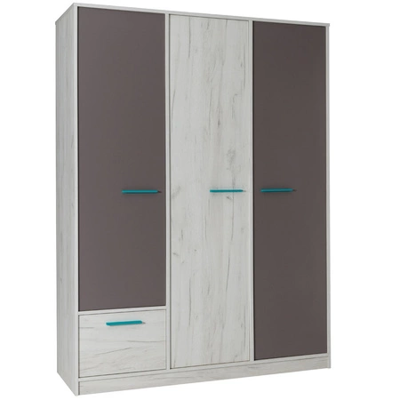 Rest 1 Jugendmöbelset in Eiche craft weiß / Esche funktionelle Möbel mit modernem Design für ein Jugendzimmer