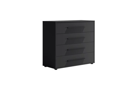 Kommode Maxione 99 cm schwarz minimalistisches Design klassische Form ideale Kommode für Wohnzimmer oder Wohnbereich