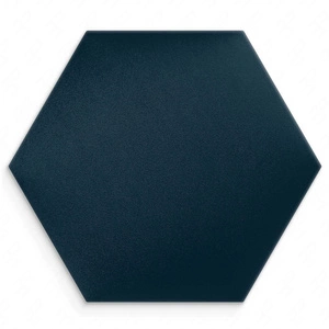 Gepolstertes Paneel Hexagon 40x35 cm marineblau stilvolles Wandpaneel Veloursstoff modische Dekoration jedes Interieurs