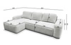 Ecksofa mit Schlaffunktion Bovec beige linke Seite stilvolles Ecksofa mit ergonomischer Form hydrophobem Stoff