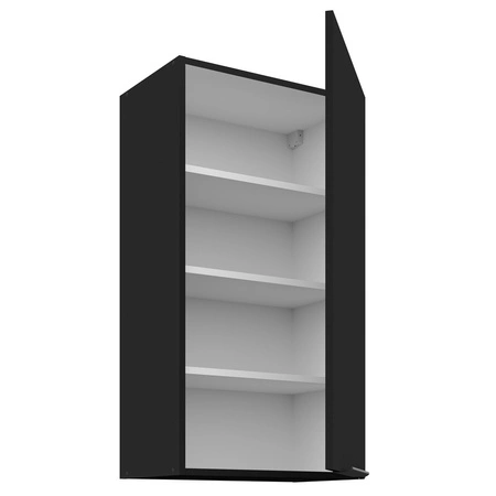 Küchenwandschrank Schwarz 50 G-90 1F Metallkantengriff feuchtigkeits- und beschädigungsbeständiger Schrank