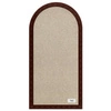 Wally gepolstertes Paneel 30x100 cm kastanienbraun stilvolles Wandpaneel Zaun Veloursstoff modisches Finish für jede Einrichtung