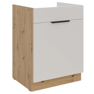 Küchenspülenschrank mit Schublade Soela 60 ZL 1S BB Kantengriff feuchtigkeits- und beschädigungsbeständiger Schrank