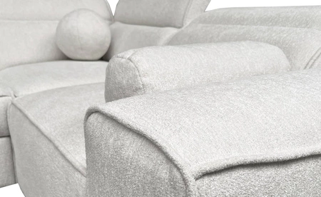 Ecksofa mit Schlaffunktion Viano IV hellbraunes links Designer Ecksofa das sich perfekt in moderne Einrichtungen einfügt