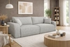 Sofa Fiesta hellgrau funktionelles Wohnzimmersofa mit Bettzeugablage elegantes Design Cordstoff