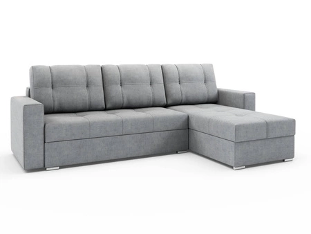 Das rechte Ecksofa Aldo in Esche grau mit Schlaffunktion garantiert höchsten Komfort und Funktionalität