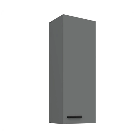 Verdi 40 G-108 1F Küchenwandschrank feuchtigkeits- und beschädigungsbeständiger Schrank schwarze Metallgriffe