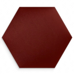 Gepolstertes Paneel Hexagon 40x35 cm kastanienbraun stilvolles Wandpaneel Veloursstoff modische Dekoration jedes Interieurs