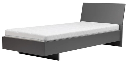 Jugendmöbelset Yugo in Esche grau/weiß glänzend, ideal für ein Jugendzimmer in einem trendigen und modernen Stil