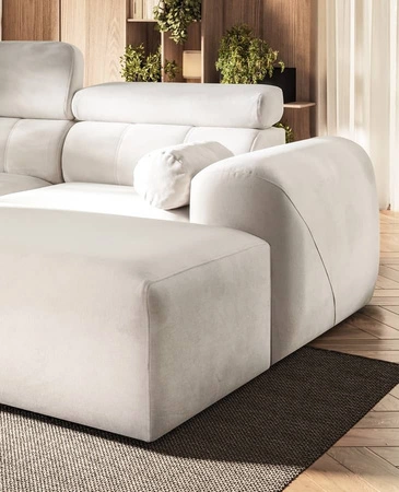 Ecksofa mit Schlaffunktion Cantare IV ziegelrot rechts Sorgfältig verarbeitetes Ecksofa für das Wohnzimmer bietet Komfort und Bequemlichkeit