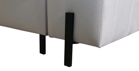 Ecksofa mit Schlaffunktion Belvi IV schwarz rechts elegantes und stilvolles Ecksofabett für das Wohnzimmer praktischer Stauraum an der Seite