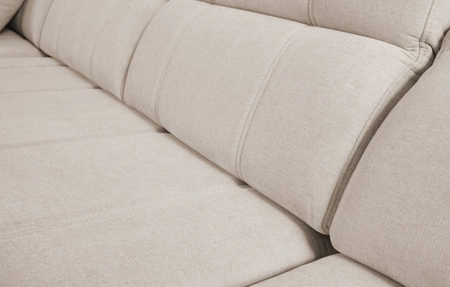 Ecksofa mit Schlaffunktion Cetara VII grau Esche links Hochwertiges Ecksofa für das Wohnzimmer mit bequemer Schiebelehne