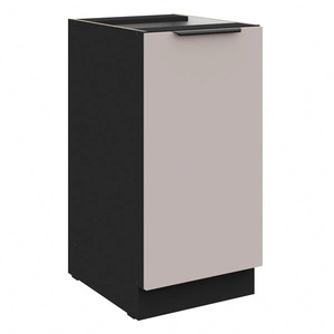 Stehender Küchenschrank mit Regal Tarraco 40 D 1F BB Metallkantengriff feuchtigkeits- und beschädigungsbeständiger Schrank