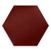 Gepolstertes Paneel Hexagon 30x26 cm kastanienbraun stilvolles Wandpaneel Veloursstoff modische Dekoration jedes Interieur
